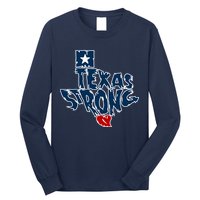 Texas Strong State Map Long Sleeve Shirt
