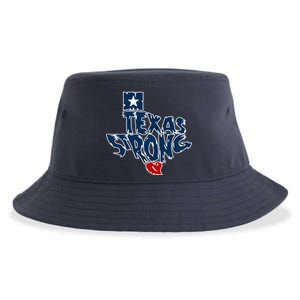 Texas Strong State Map Sustainable Bucket Hat