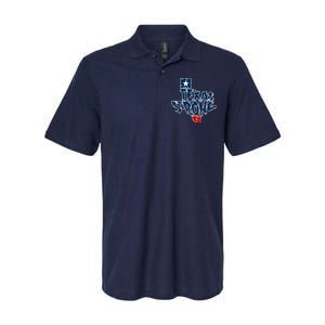 Texas Strong State Map Softstyle Adult Sport Polo