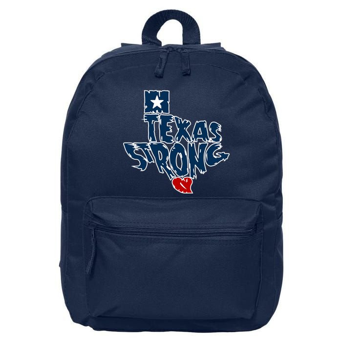 Texas Strong State Map 16 in Basic Backpack