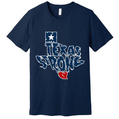 Texas Strong State Map Premium T-Shirt