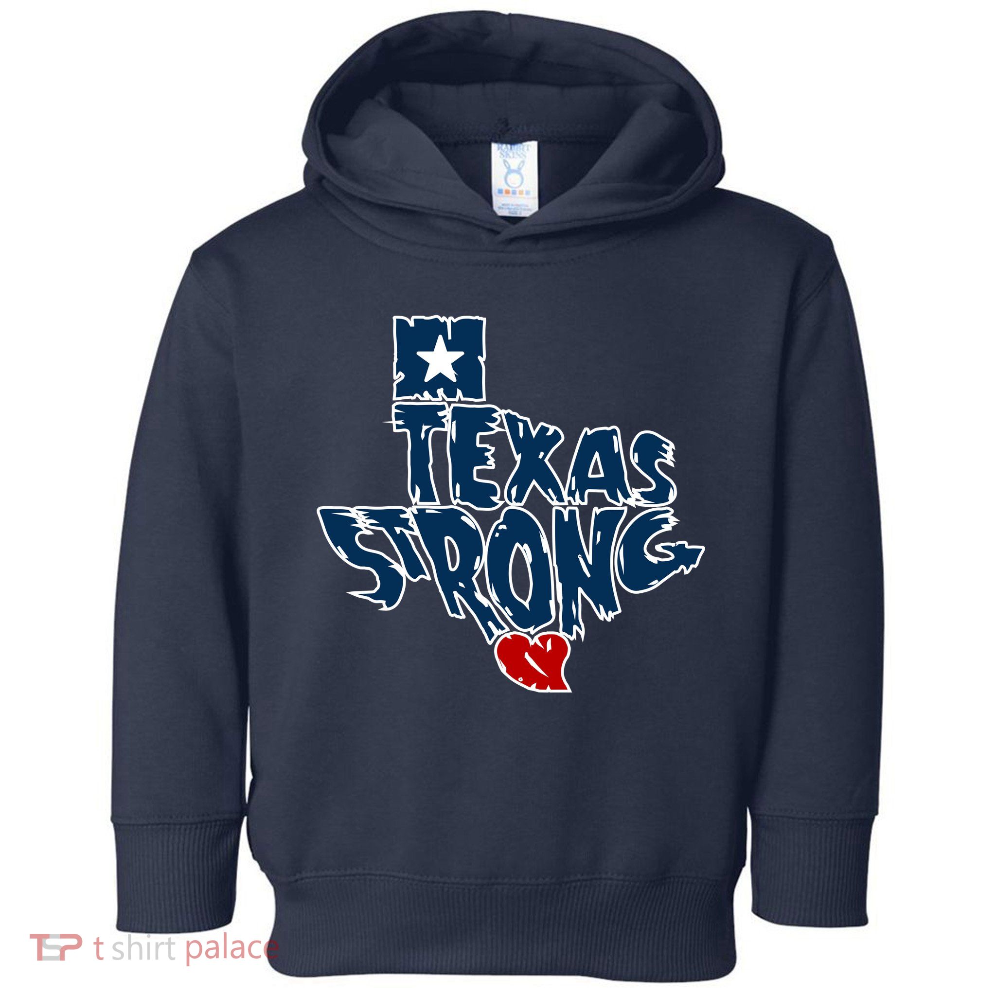 Texas Strong State Map Toddler Hoodie