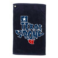 Texas Strong State Map Golf Towel