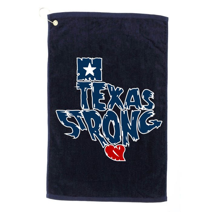 Texas Strong State Map Golf Towel