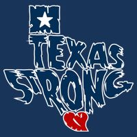 Texas Strong State Map Women's V-Neck T-Shirt