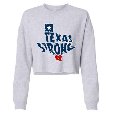 Texas Strong State Map Cropped Pullover Crew