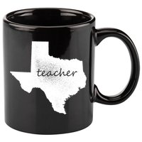 Texas Teacher 11oz C Handle Ceramic Mug