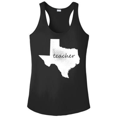 Texas Teacher Ladies PosiCharge Competitor Racerback Tank