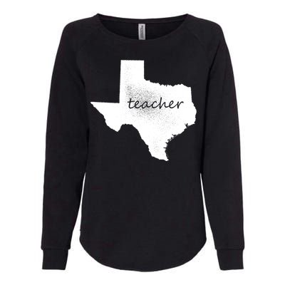 Texas Teacher Womens California Wash Sweatshirt