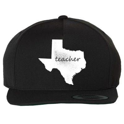 Texas Teacher Wool Snapback Cap