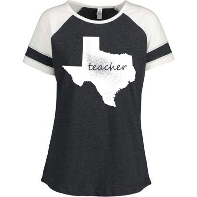 Texas Teacher Enza Ladies Jersey Colorblock Tee