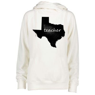 Texas Teacher Womens Funnel Neck Pullover Hood