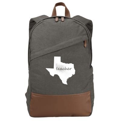 Texas Teacher Cotton Canvas Backpack