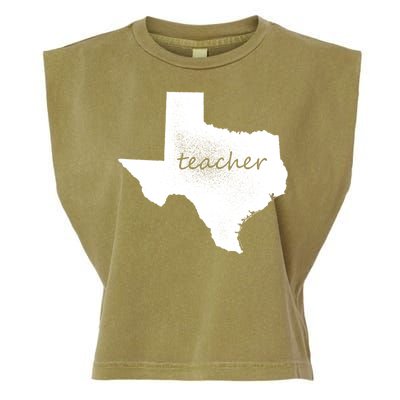 Texas Teacher Garment-Dyed Women's Muscle Tee