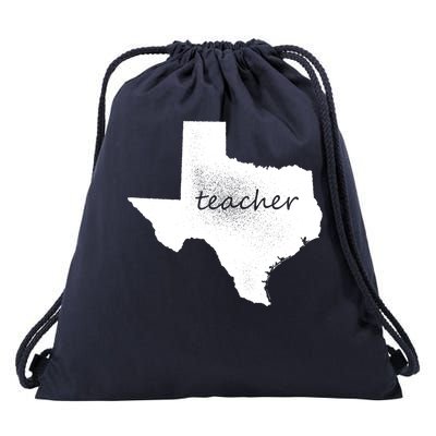 Texas Teacher Drawstring Bag