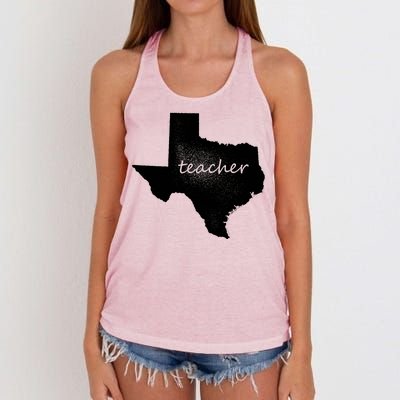 Texas Teacher Women's Knotted Racerback Tank