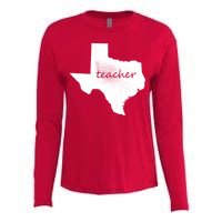 Texas Teacher Womens Cotton Relaxed Long Sleeve T-Shirt