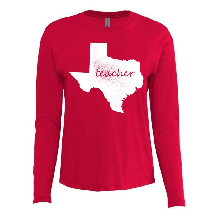 Texas Teacher Womens Cotton Relaxed Long Sleeve T-Shirt