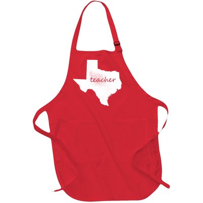 Texas Teacher Full-Length Apron With Pockets