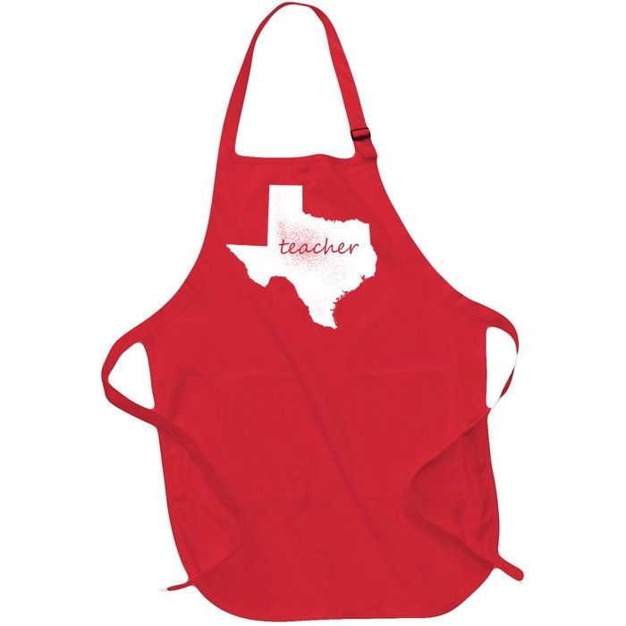 Texas Teacher Full-Length Apron With Pockets