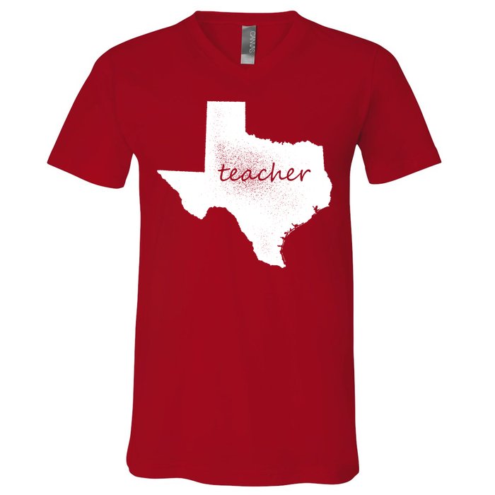 Texas Teacher V-Neck T-Shirt