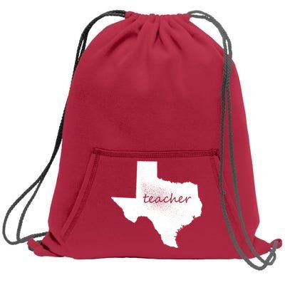 Texas Teacher Sweatshirt Cinch Pack Bag