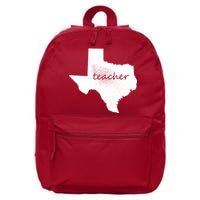 Texas Teacher 16 in Basic Backpack