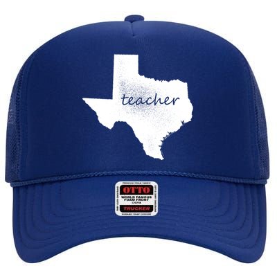 Texas Teacher High Crown Mesh Back Trucker Hat