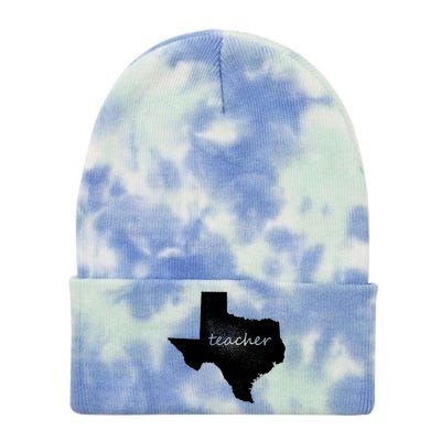 Texas Teacher Tie Dye 12in Knit Beanie