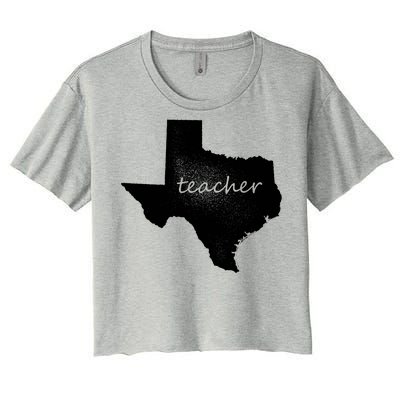 Texas Teacher Women's Crop Top Tee