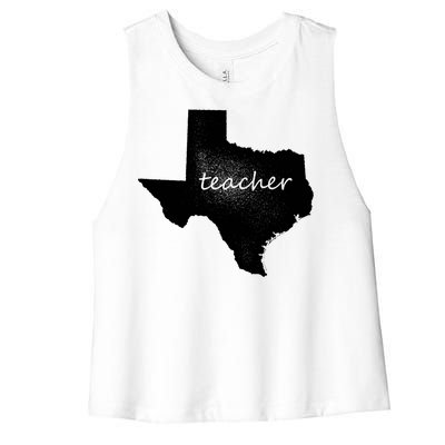 Texas Teacher Women's Racerback Cropped Tank