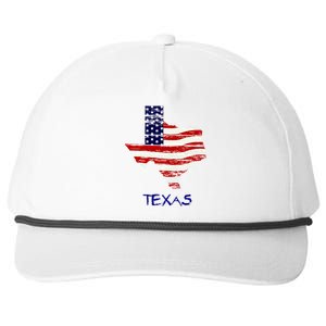 Texas USA Flag Snapback Five-Panel Rope Hat