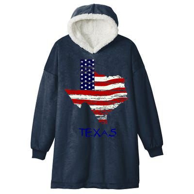 Texas USA Flag Hooded Wearable Blanket