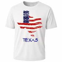 Texas USA Flag Cooling Performance Crew T-Shirt