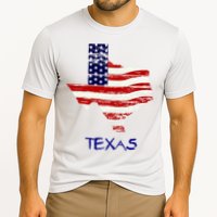 Texas USA Flag Cooling Performance Crew T-Shirt