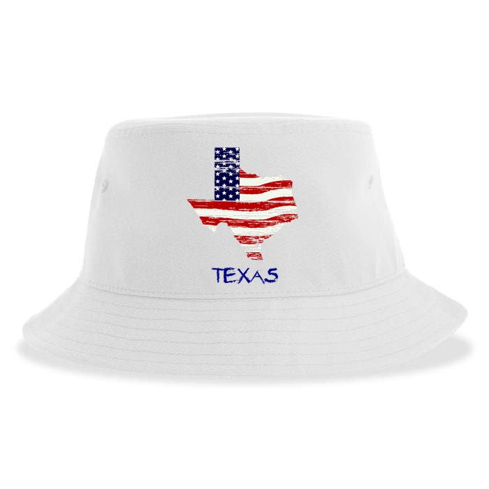 Texas USA Flag Sustainable Bucket Hat