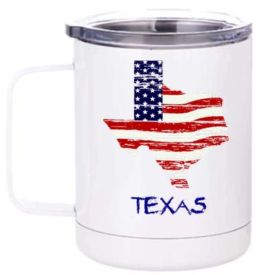 Texas USA Flag 12 oz Stainless Steel Tumbler Cup