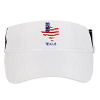 Texas USA Flag Adult Drive Performance Visor