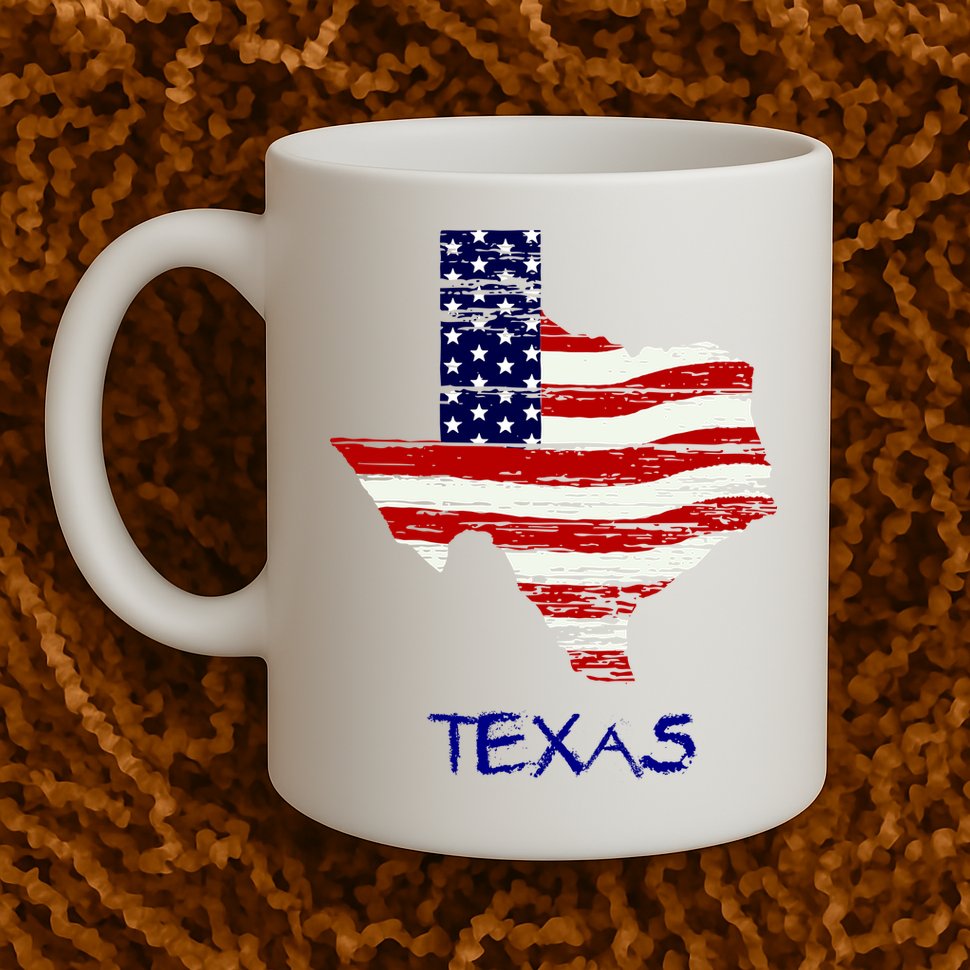 Texas USA Flag Mug