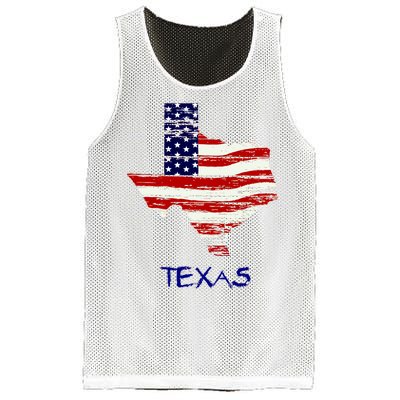 Texas USA Flag Mesh Reversible Basketball Jersey Tank