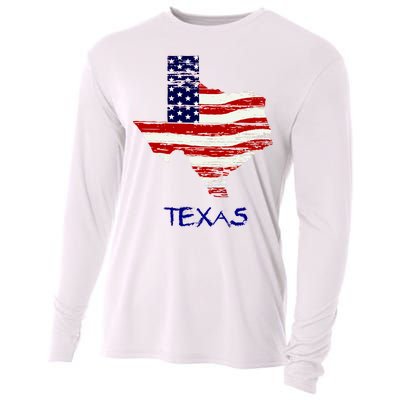 Texas USA Flag Cooling Performance Long Sleeve Crew