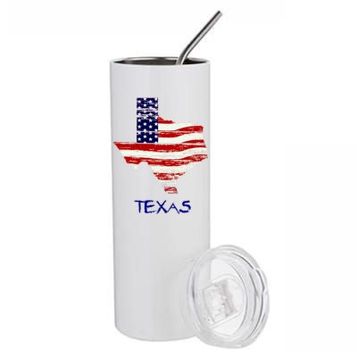 Texas USA Flag Stainless Steel Tumbler