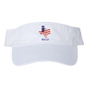 Texas USA Flag Valucap Bio-Washed Visor