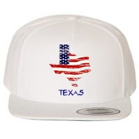 Texas USA Flag Wool Snapback Cap