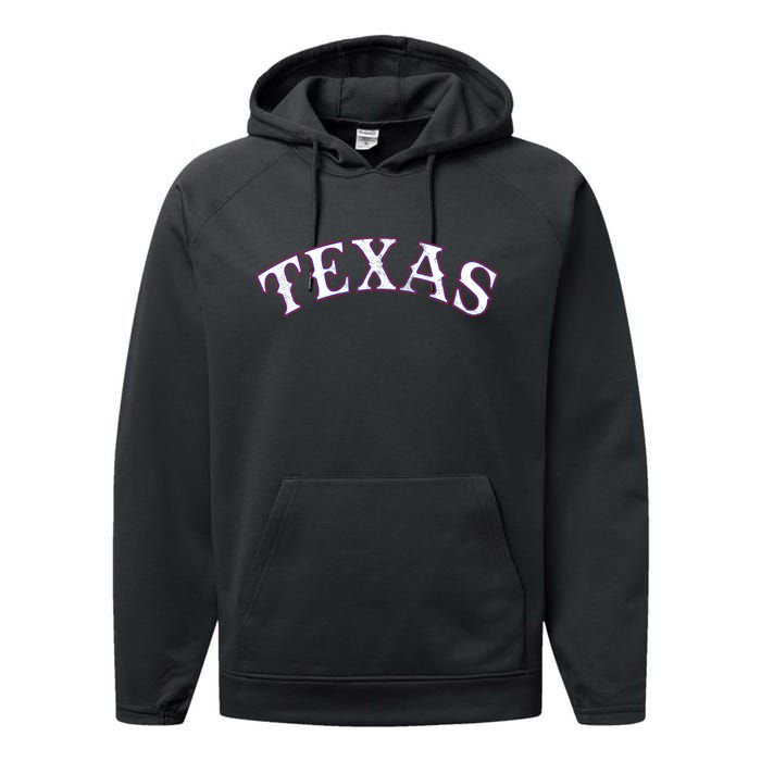 Texas Vintage Classic Logo Performance Fleece Hoodie