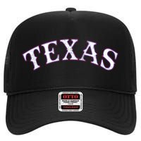 Texas Vintage Classic Logo High Crown Mesh Back Trucker Hat