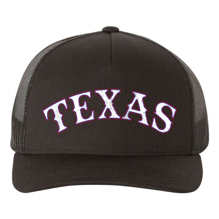 Texas Vintage Classic Logo Yupoong Adult 5-Panel Trucker Hat