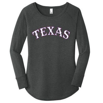 Texas Vintage Classic Logo Women's Perfect Tri Tunic Long Sleeve Shirt