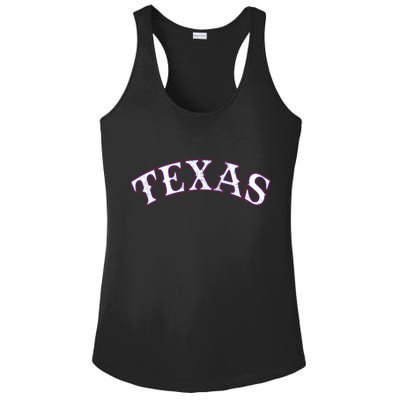 Texas Vintage Classic Logo Ladies PosiCharge Competitor Racerback Tank