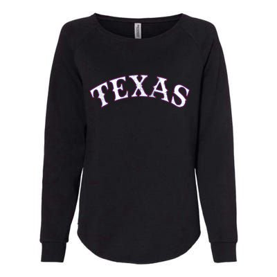 Texas Vintage Classic Logo Womens California Wash Sweatshirt